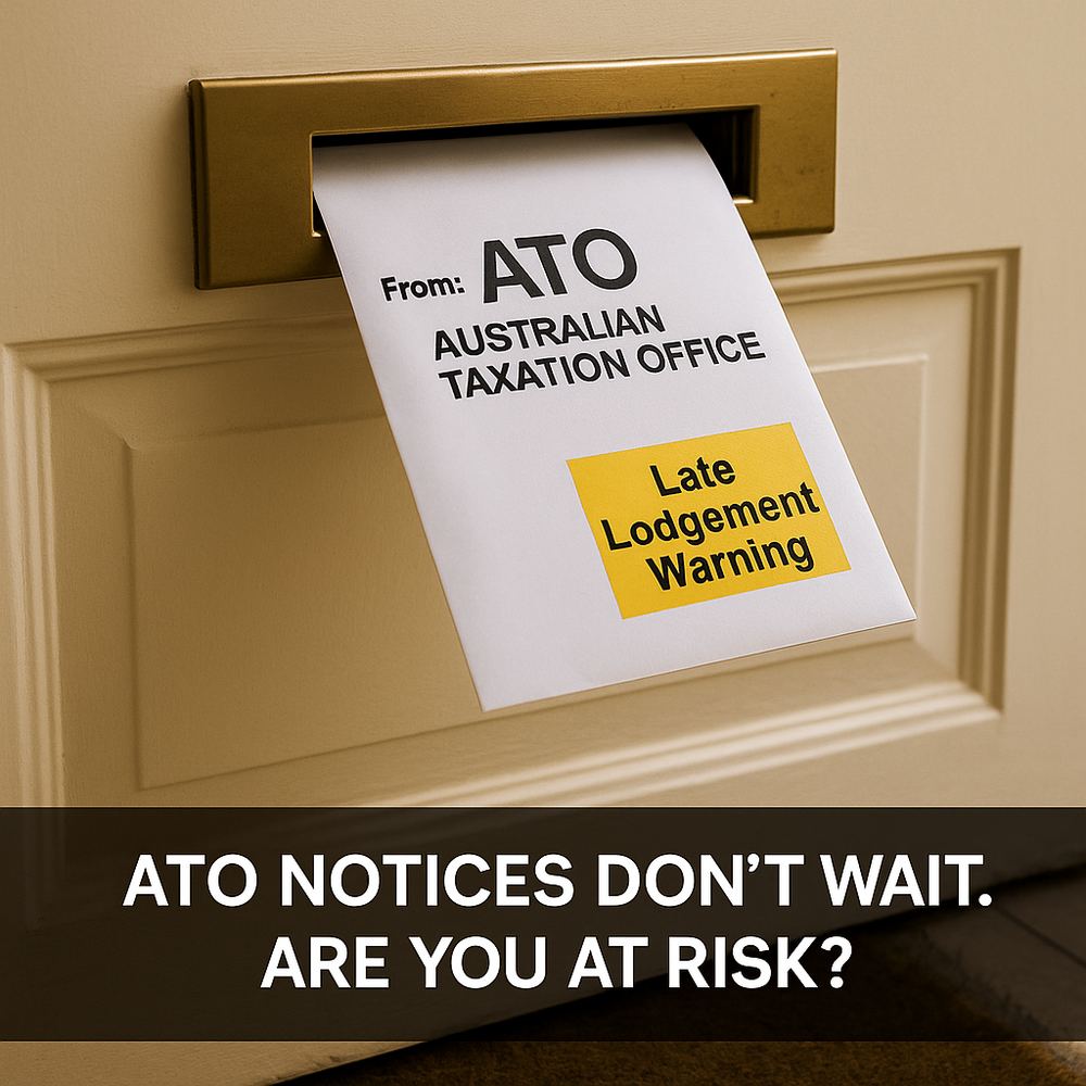 ATO notices don't wait warning ad creative