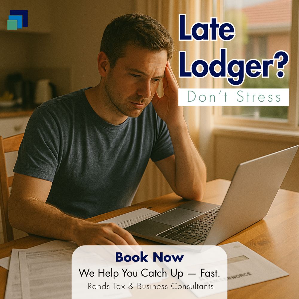 Late Lodger Don't Stress tax ad creative